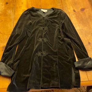 Casual Corner black pj top